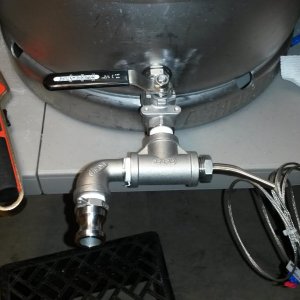 Mash Ball Valve wiith Thermo