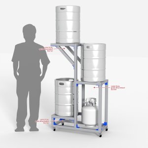 3 tier brew stand