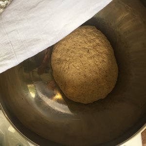 Making the beer bread