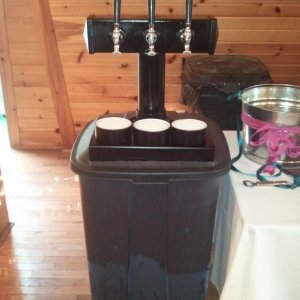 Rolling kegerator