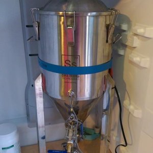 SS Brewtech in the freezer