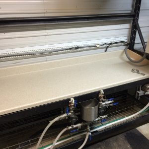 New counter top to accommodate the feet on the new Mashtun.
