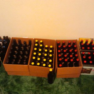 bottle drying and bottled beer