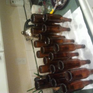 bottle drying and bottled beer