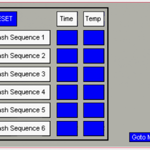 HMI Mashing Shedule Screen