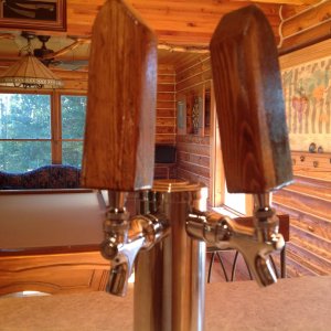 Homemade Beer taps