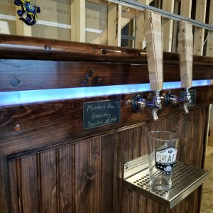 Keezer build wiith double fans, led and tile trim