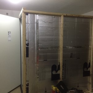 Walls up and door installed