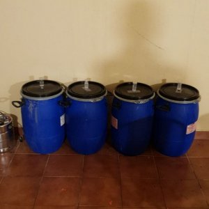 60 Gallon with beer made in 1:45