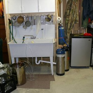 Outdoorhosewasfrozensotheworkshopsinkhadtodo